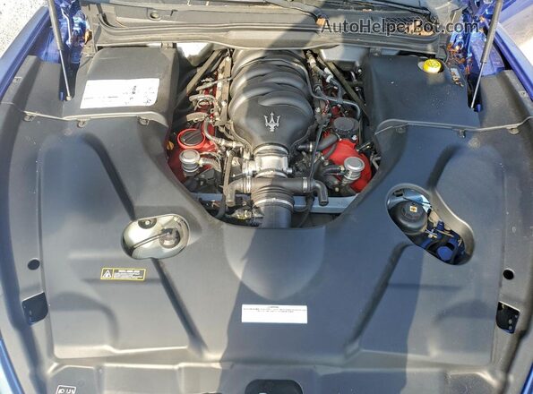 ZAM45VMA5J0282541 2018 MASERATI GRANTURISM Blue Rear interior view