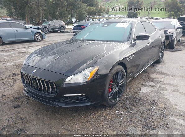 ZAM56RPL4H1244891 2017 MASERATI QUATTROPOR Black Առջևի ձախ երեք քառորդ տեսարան