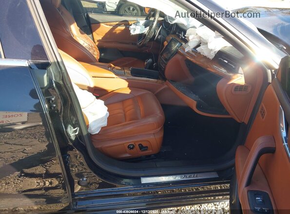 ZAM56RPS4H1256904 2017 MASERATI QUATTROPOR Black წინა სალონის ხედი