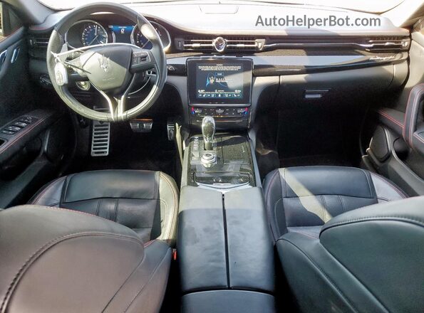 ZAM56RRSXH1235522 2017 MASERATI QUATTROPOR Black Առջևի վահանակի տեսք