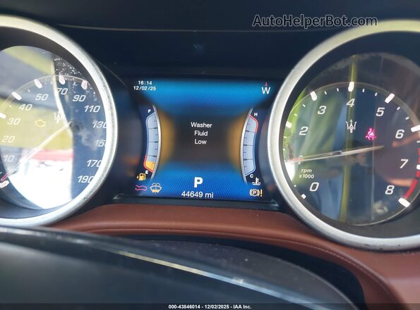 ZAM57RSA6H1216559 2017 MASERATI GHIBLI Серый Вид задних сидений