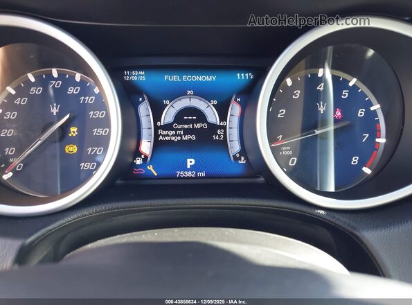 ZAM57RSS7H1248705 2017 MASERATI GHIBLI Dark Blue უკანა სავარძლების ხედი