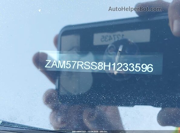 ZAM57RSS8H1233596 2017 MASERATI GHIBLI Black Engine compartment view