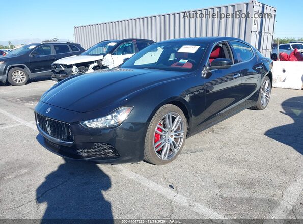 ZAM57RSS8H1233596 2017 MASERATI GHIBLI Black Front left