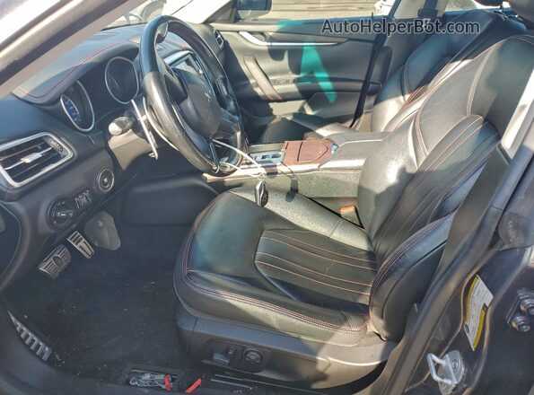 ZAM57RTA7G1183780 2016 MASERATI GHIBLI Gray Vista interior delantera