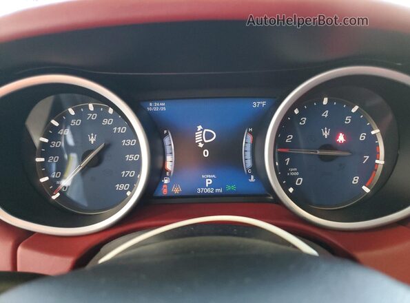 ZAM57YTA5L1351744 2020 MASERATI GHIBLI Black ხელსაწყოთა პანელის ხედი