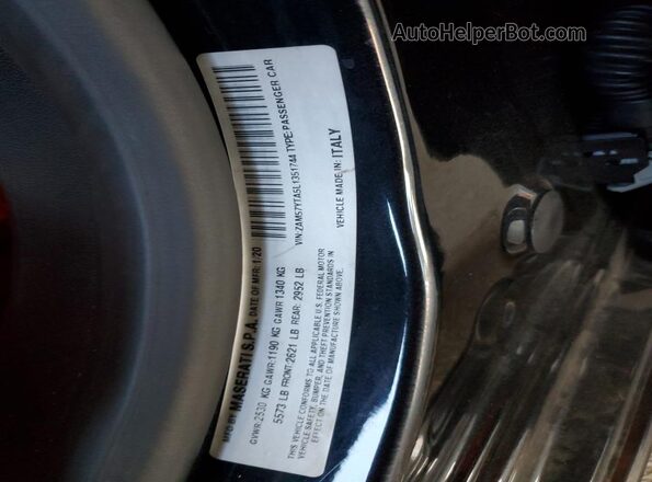 ZAM57YTA5L1351744 2020 MASERATI GHIBLI Black ძრავის განყოფილების ხედი