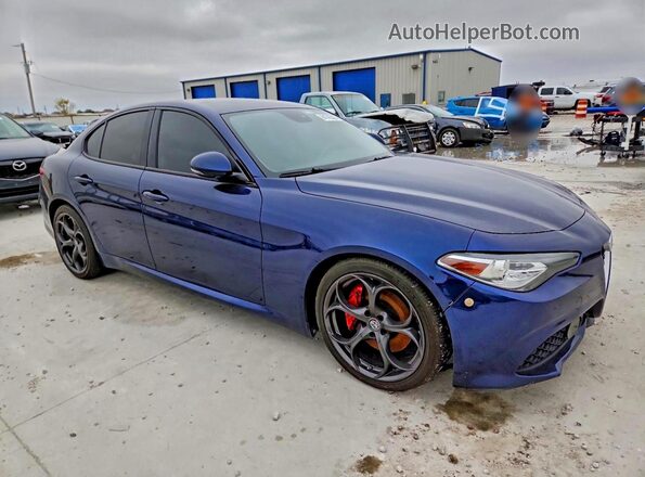ZARFAECN9J7581346 2018 ALFA ROMEO GIULIA Blue 