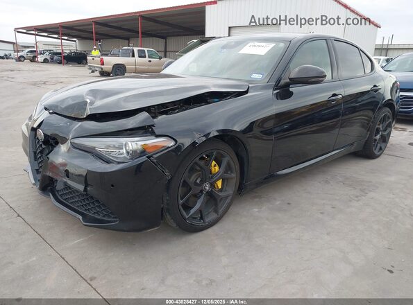 ZARFAMAN3L7637233 2020 ALFA ROMEO GIULIA Black Передня ліва чверть