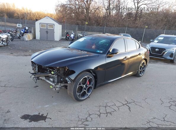 ZARFAMBN6P7667847 2023 ALFA ROMEO GIULIA Black წინა მარცხენა ხედი სამი მეოთხედიდან