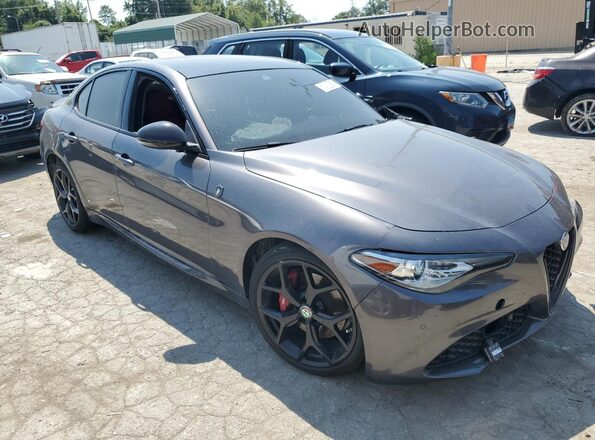 ZARFAMBNXM7644972 2021 ALFA ROMEO GIULIA Gray Przód prawy