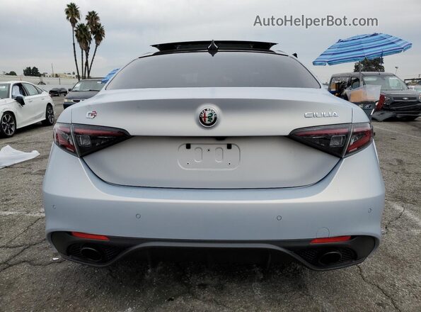 ZARFAMBNXR7682922 2024 ALFA ROMEO GIULIA Silver Rear view