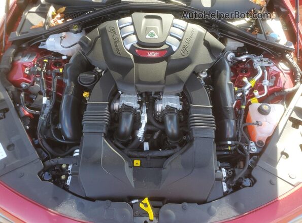 ZARFAMEV8R7690657 2024 ALFA ROMEO GIULIA Red Вид задньої частини салону