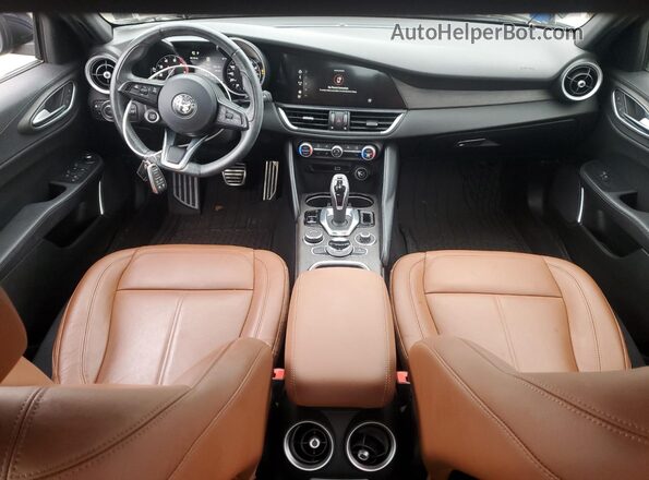 ZARFANBN3N7660809 2022 ALFA ROMEO GIULIA Black წინა პანელის ხედი