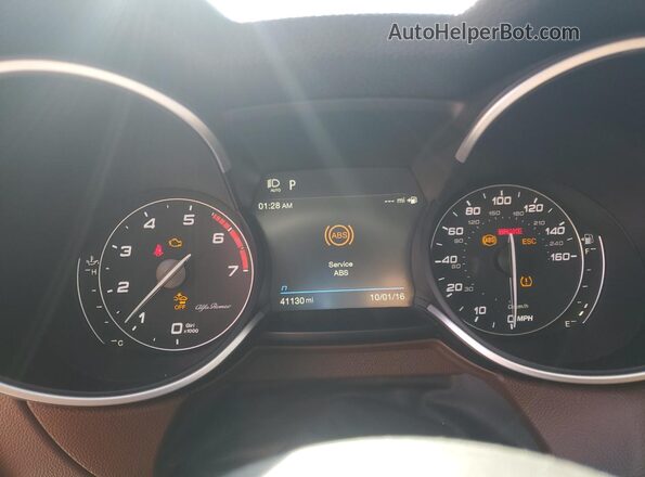 ZASPAJAN0L7C93073 2020 ALFA ROMEO STELVIO Black Widok zestawu wskaźników