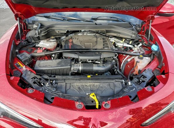ZASPAJAN5M7C99890 2021 ALFA ROMEO STELVIO Red Widok komory silnika