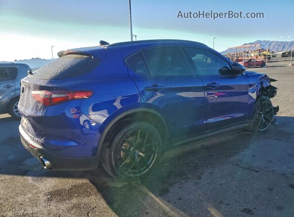 ZASPAJAN6M7C99736 2021 ALFA ROMEO STELVIO Blue უკანა მარჯვენა