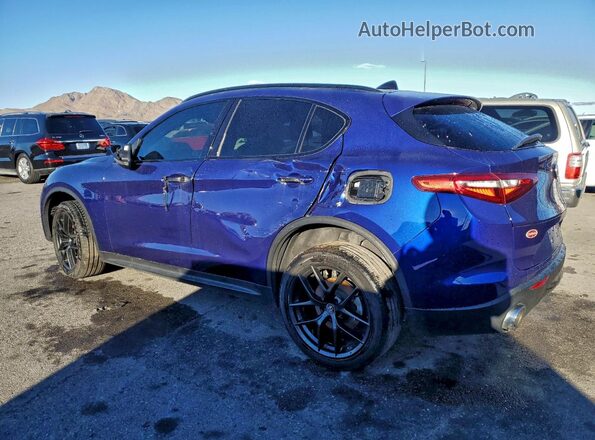ZASPAJAN6M7C99736 2021 ALFA ROMEO STELVIO Blue უკანა მარცხენა