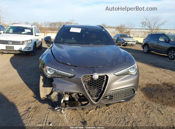 ZASPAKBN0N7D37161 2022 ALFA ROMEO STELVIO Gray Սարքավորումների վահանակի տեսք