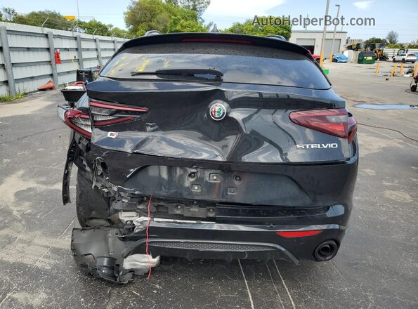ZASPAKBN0N7D48306 2022 ALFA ROMEO STELVIO Black Вид ззаду
