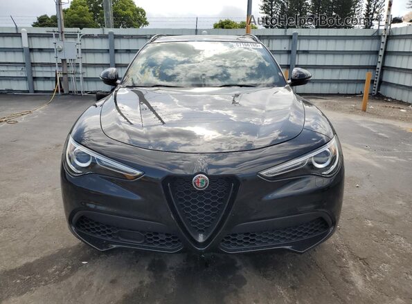 ZASPAKBN0N7D48306 2022 ALFA ROMEO STELVIO Black Вид спереду