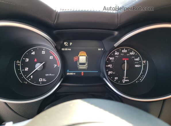 ZASPAKBN0P7D55016 2023 ALFA ROMEO STELVIO White Вид щитка приладів