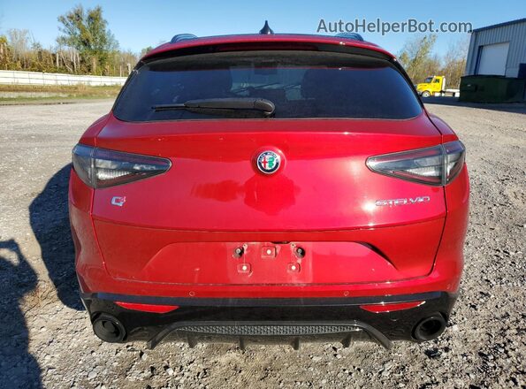 ZASPAKBN1R7D82860 2024 ALFA ROMEO STELVIO Red უკანა ხედი