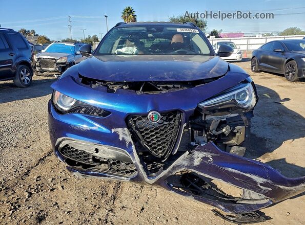 ZASPAKBN3L7C75963 2020 ALFA ROMEO STELVIO Blue Vista frontal