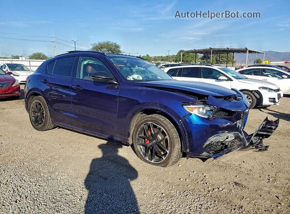 ZASPAKBN3L7C75963 2020 ALFA ROMEO STELVIO Blue Delantero derecho