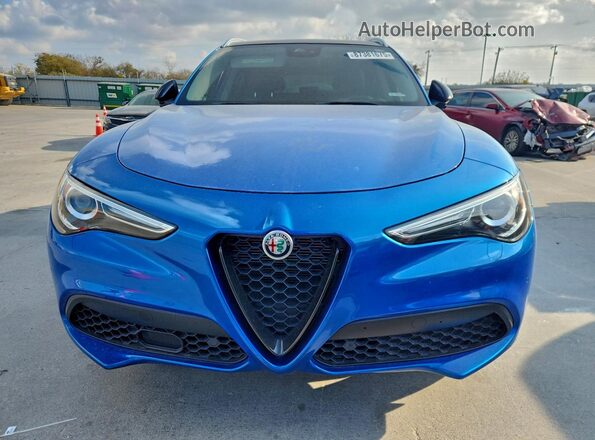 ZASPAKBN4M7D18613 2021 ALFA ROMEO STELVIO Blue Вид спереду
