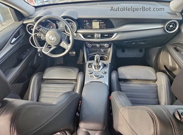 ZASPAKBN4M7D18613 2021 ALFA ROMEO STELVIO Blue Вид панелі приладів
