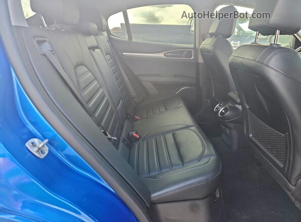ZASPAKBN4M7D18613 2021 ALFA ROMEO STELVIO Blue Вид задніх сидінь