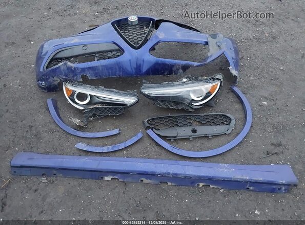 ZASPAKBN7M7D09923 2021 ALFA ROMEO STELVIO Blue ხელსაწყოთა პანელის ხედი