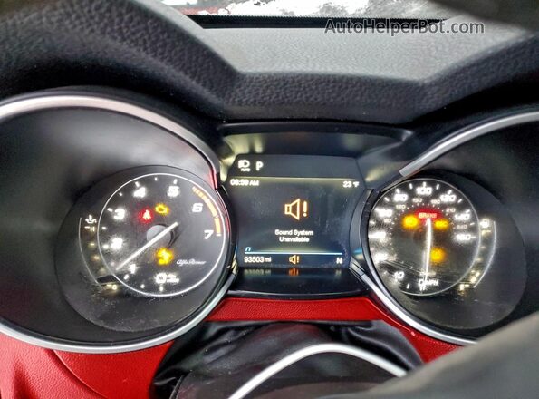 ZASPAKBN7M7D13728 2021 ALFA ROMEO STELVIO Белый Вид щитка приборов