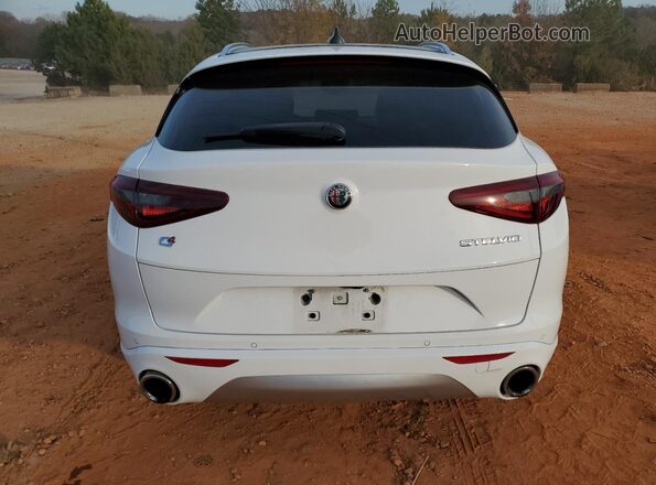 ZASPAKBN8M7D11762 2021 ALFA ROMEO STELVIO White Вид ззаду