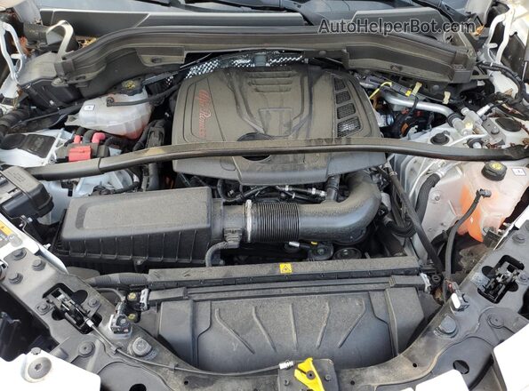 ZASPAKBN8M7D11762 2021 ALFA ROMEO STELVIO White Вид підкапотного простору