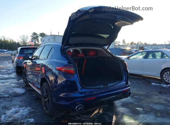 ZASPAKBN8M7D18744 2021 ALFA ROMEO STELVIO Dark Blue Задня ліва чверть