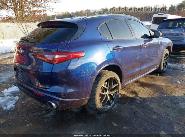 ZASPAKBN8M7D18744 2021 ALFA ROMEO STELVIO Dark Blue Задня права чверть