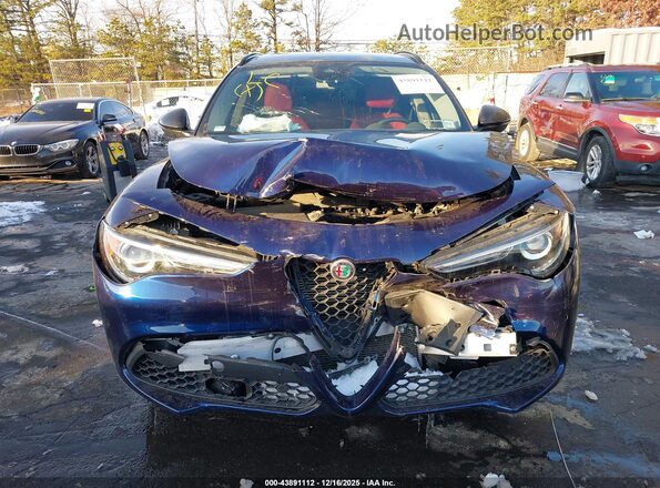 ZASPAKBN8M7D18744 2021 ALFA ROMEO STELVIO Dark Blue Вид спереду