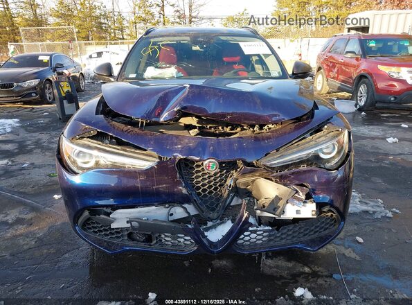 ZASPAKBN8M7D18744 2021 ALFA ROMEO STELVIO Dark Blue Вид задньої частини салону