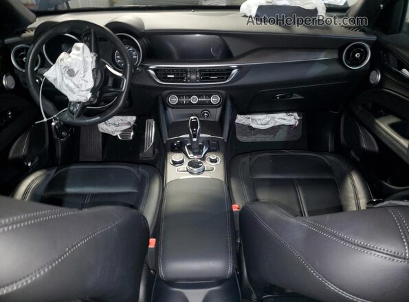 ZASPAKBN8P7D58939 2023 ALFA ROMEO STELVIO Black წინა პანელის ხედი