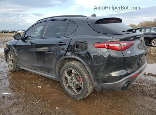ZASPAKBN9N7D40740 2022 ALFA ROMEO STELVIO Black Հետևի ձախ