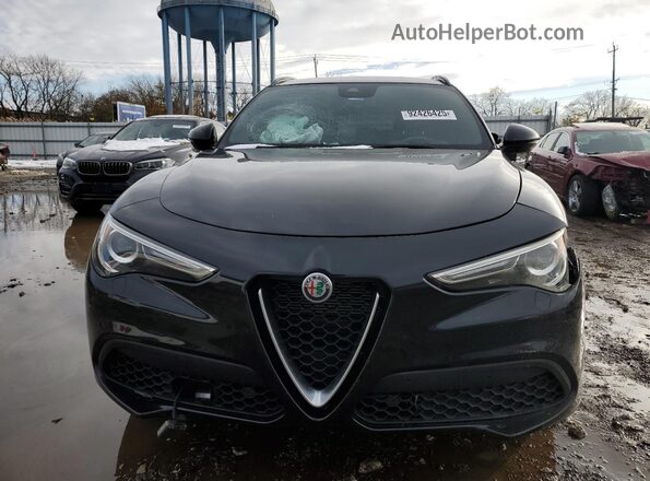 ZASPAKBN9N7D40740 2022 ALFA ROMEO STELVIO Black Դիմացի տեսք