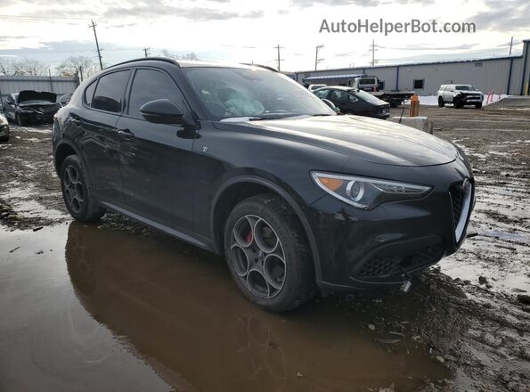 ZASPAKBN9N7D40740 2022 ALFA ROMEO STELVIO Black Առջևի աջ