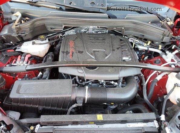 ZASPAKBN9N7D46781 2022 ALFA ROMEO STELVIO Красный Вид подкапотного пространства