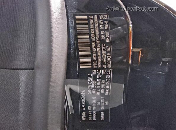 ZASPAKBN9R7D75123 2024 ALFA ROMEO STELVIO Black Панорамний вид салону 360°