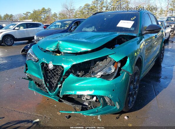 ZASPAKEV4R7D93444 2024 ALFA ROMEO STELVIO Green Vista frontal