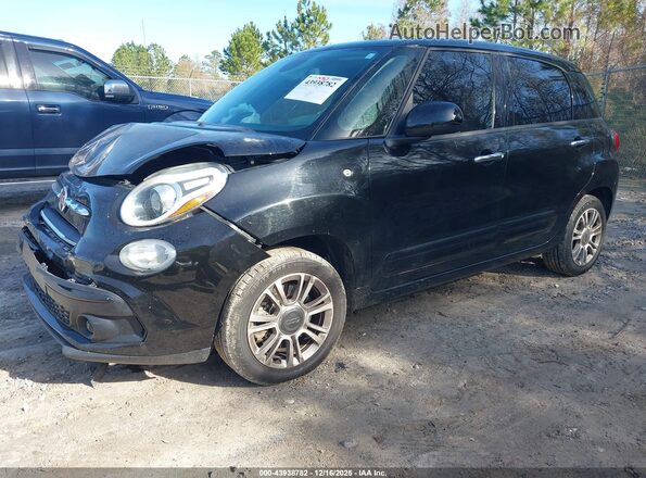 ZFBCFAAH8JZ041045 2018 FIAT 500L Black Առջևի ձախ երեք քառորդ տեսարան