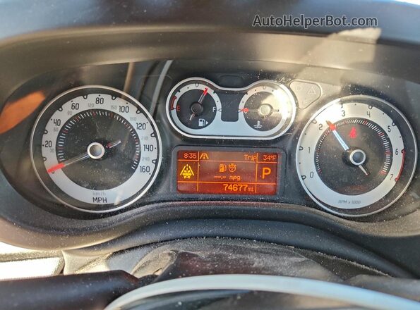 ZFBCFADH5GZ037328 2016 FIAT 500L Beige ხელსაწყოთა პანელის ხედი