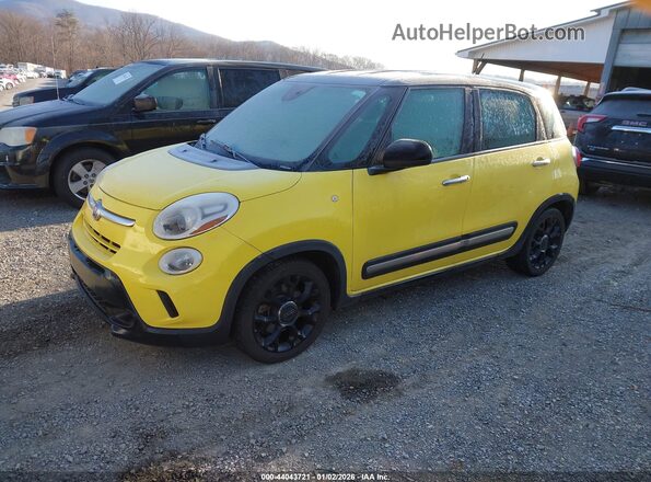 ZFBCFADH7GZ037430 2016 FIAT 500L Yellow წინა მარცხენა ხედი სამი მეოთხედიდან